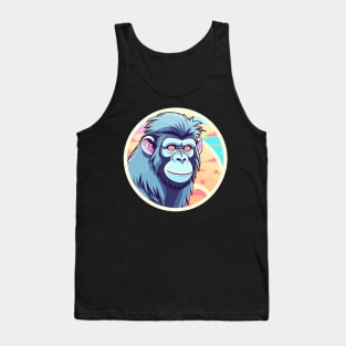 Ape Monkey Illustration Tank Top